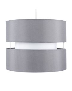 Sophia Small Grey White Non Electric Pendant Shade by ValueLights