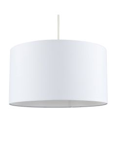 Reni XL White Non Electric Pendant Drum Shade by ValueLights