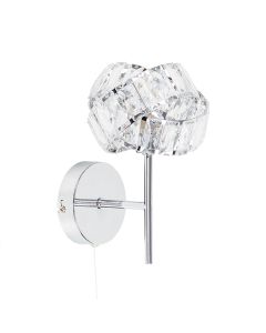 Hudson Single G9 Chrome Wall Light With Pull Switch by ValueLights