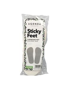 Agenda Cardboard Sticky Feet Pack of 25 Pairs
