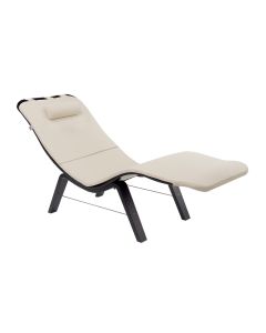 Lemi Rewave - Chaise longue with wooden Legs
