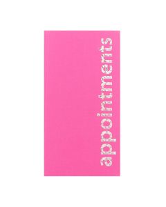 Agenda Appointment Book 3 Column Pink