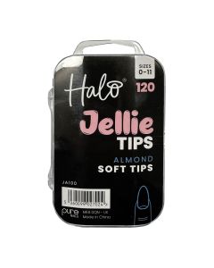Halo Jellie Almond Sizes 0-11 Nail Tips x 120