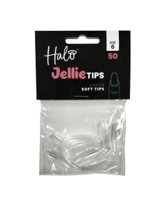 Halo Jellie Coffin Size 6 Nail Tips x 50