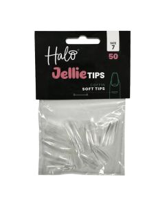 Halo Jellie Coffin Size 7 Nail Tips x 50