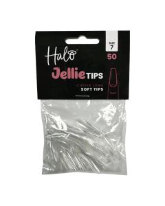 Halo Jellie Coffin Long Size 7 Nail Tips x 50