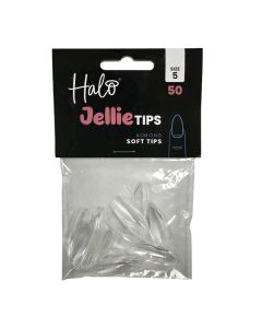 Halo Jellie Almond Sizes 5 Nail Tips x 50