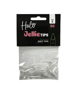 Halo Jellie Stiletto Size 6 Nail Tips x 50
