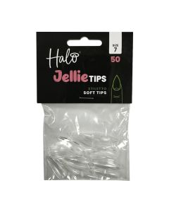Halo Jellie Stiletto Size 7 Nail Tips 50
