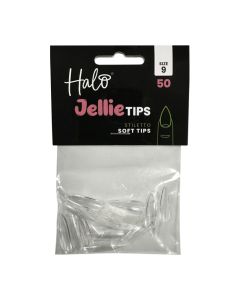 Halo Jellie Stiletto Sizes 9 Nail Tips x 50