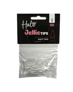 Halo Jellie Stiletto Long Size 9 Nail Tips x 50