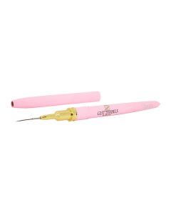 Glitterbels Pink Gel Liner Detail Brush 15mm