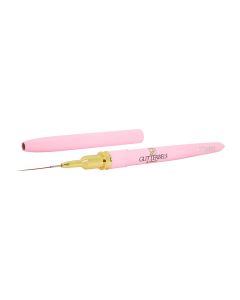 Glitterbels Pink Gel Liner Detail Brush 20mm