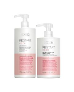 Restart Color Protective Shampoo 1000ml & Conditioner 750ml by Revlon Professional