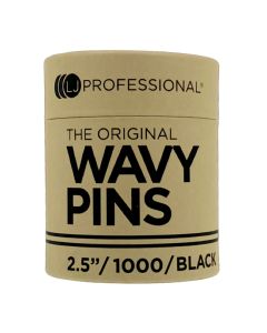 LJ Professional 2.5" Fine Wavy Hairpins Black (1000pcs)