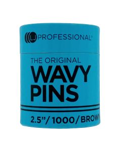 LJ Professional 2.5" Fine Wavy Hairpins Brown (1000pcs)