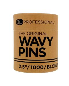 LJ Professional 2.5" Fine Wavy Hairpins Blonde (1000pcs)