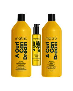 Matrix Total Results A Curl Can Dream Shampoo 1000ml, Mask 1000ml & Oil 150ml Bundle