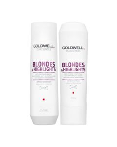 Goldwell Dualsenses Blondes & Highlights Anti-Yellow Shampoo 250ml & Conditioner 200ml