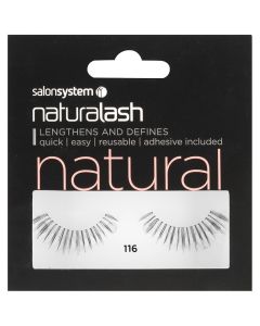 Salon System Naturalash Strip Eyelashes 116 Black
