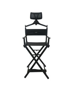 Lotus Make Up Chair With Head Rest Black - The PRO Collection