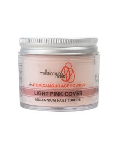 Millennium Atom Camouflage Acrylic Powder Light Pink Cover 50g