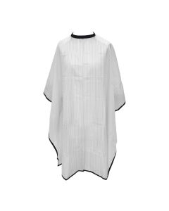 Salons Direct Pinstripe Barber Cape with Popper Fastening