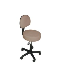 Affinity Stool With Backrest - Biscuit