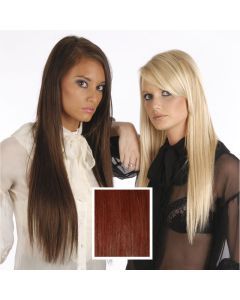 Universal 18in Red Brown 333 Clip in Human Hair Extensions 105g