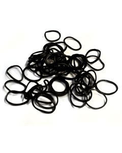 Hair Tools Black Rubber Bands 300pcs