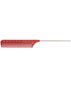 YS Park YS 102 Quick Weave/Wind Pin Tail Comb Red