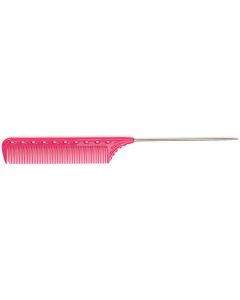 YS Park YS 102 Quick Weave/Wind Pin Tail Comb Pink