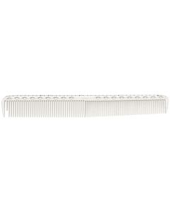 YS Park YS G35 Extra Long Fine Tooth Comb with Cutting Guide White 