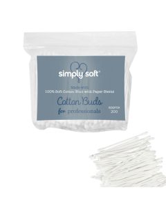 Simply Soft Paper Stemmed Cotton Buds x 200