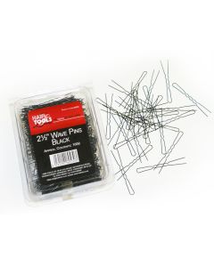 Hair Tools 2.5" Wave Pins Black x 1000