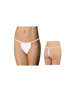 Ladies Disposable G String White x 50 One Size