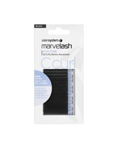 Marvelash C Curl Lashes 0.10 Fine Assorted Lengths Black x 2960 by Salon System
