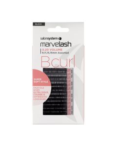 Marvelash B Curl Lashes 0.20 Volume Assorted Lengths Black x 2960 by Salon System