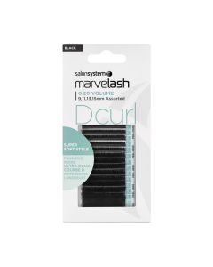 Marvelash D Curl Lashes 0.20 Volume Assorted Lengths Black x 2960 by Salon System