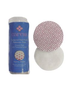 Caress Round Textured Nail Polish Remover Pads x 50