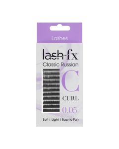 Lash FX Classic Russian Lashes C Curl Super Fine 0.05 8mm