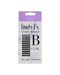 Lash FX Classic Russian Lashes B Curl Super Fine 0.05 12mm