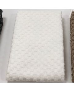 BC Softwear Serenity Spa Waffle Patterned Bath Towel White 70 x 135cm