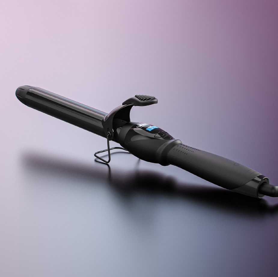 A picture of a curling wand