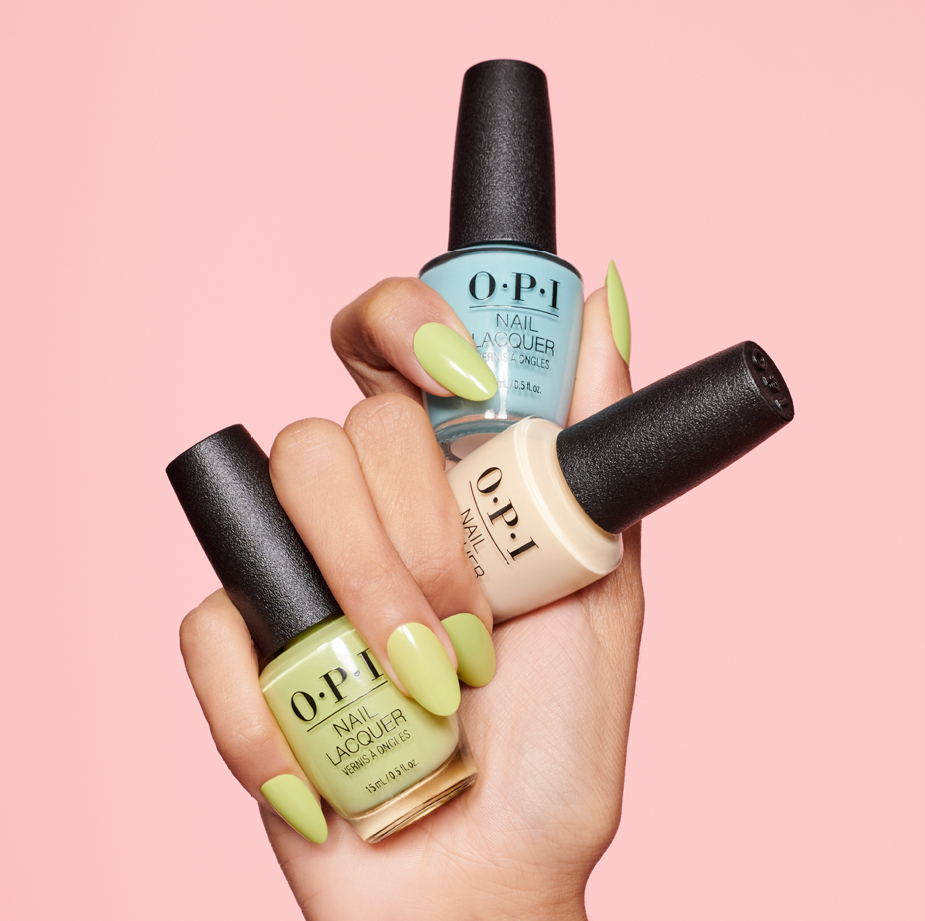 A picture of three bottles of OPI Infinite Shine Nail Polish