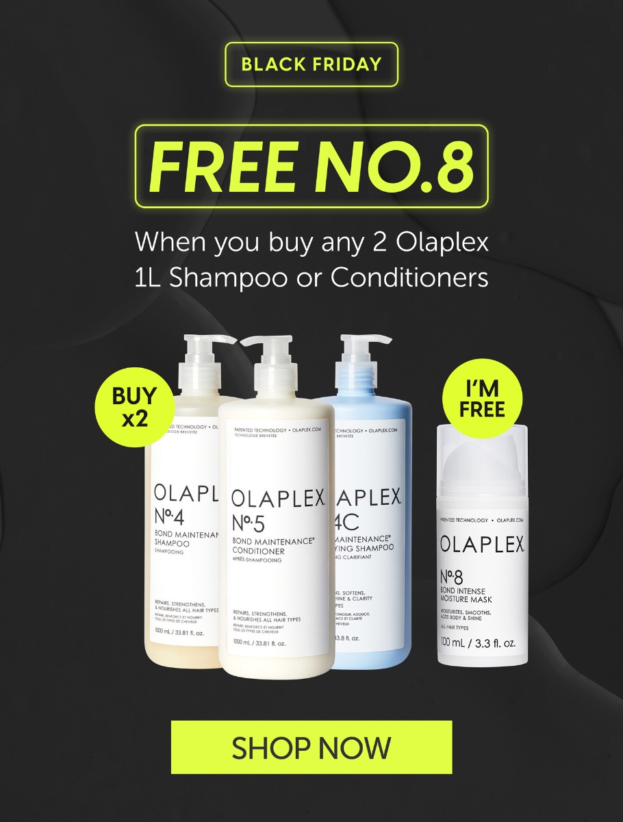 Free No.8 with Olaplex 1L Shampoo & Conditioner