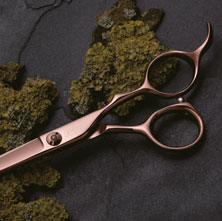 A picture of rose gold scissors